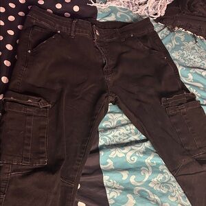 Black Cargo Pants